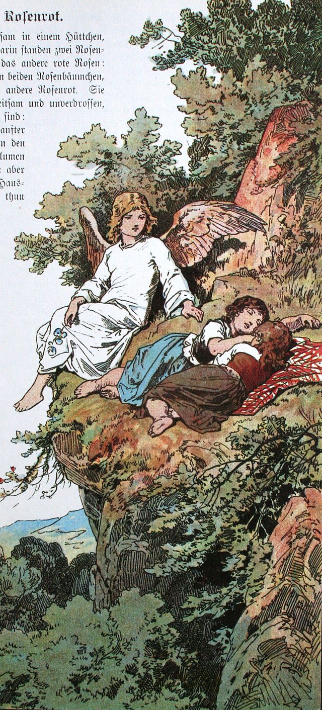 Bild: Wikipedia Schneeweisschen und Rosenrot