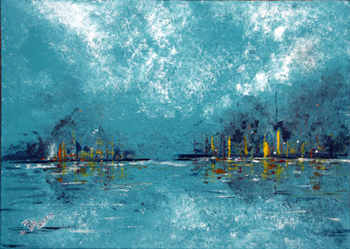 'Dämmerung' Acryl auf Keilrahmen, 50 x 70cm, 2013